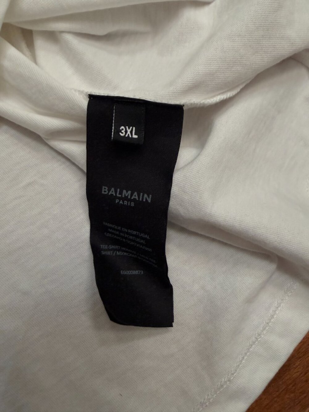 White Balmain T-Shirt - 3XL - Picture 4 of 4